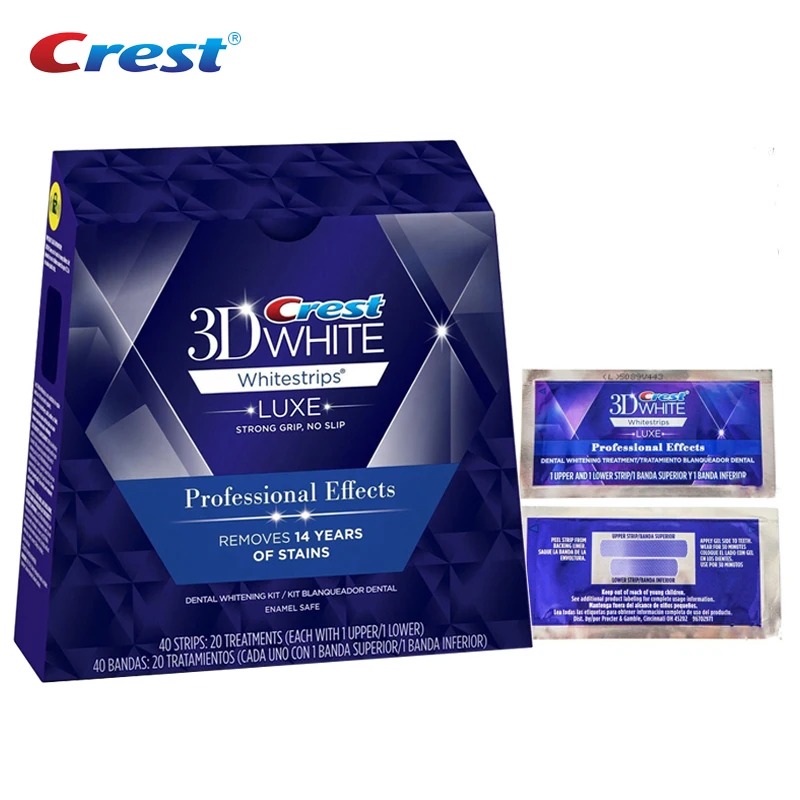 3D White Whitestrips Luxe Professional Effects Oral Hygiene Care Tooth Whiter Bleaching 20 Pouches 1 Box Teeth Whitening Strips
3D White Whitestrips Luxe Professional Effects Oral Hygiene Care Tooth Whiter Bleaching 20 Pouches 1 Box Teeth Whitening Strips