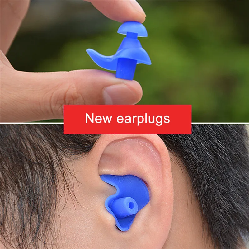 1 Pair Soft Silicone Ear Plugs Environmental Waterproof Dust Proof Sports Swimming Water Diving Accessories | Спорт и развлечения