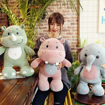 40cm Cute Cartoon Stuffed Toys Colorful Elephant Rhino Hippo For Children Cotton Soft Nano Doll Kids Plush Toys Christmas Gifts
40cm Cute Cartoon Stuffed Toys Colorful Elephant Rhino Hippo For Children Cotton Soft Nano Doll Kids Plush Toys Christmas Gifts