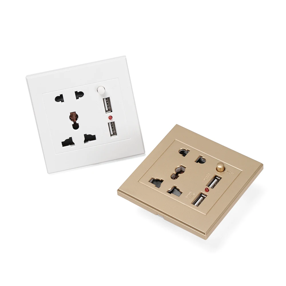 1Pcs Gold White Dual USB Wall Charger Electrical Socket Adapter 2.1A Universial Power Outlet Panel Home Power Supplies Dropship
1Pcs Gold White Dual USB Wall Charger Electrical Socket Adapter 2.1A Universial Power Outlet Panel Home Power Supplies Dropship