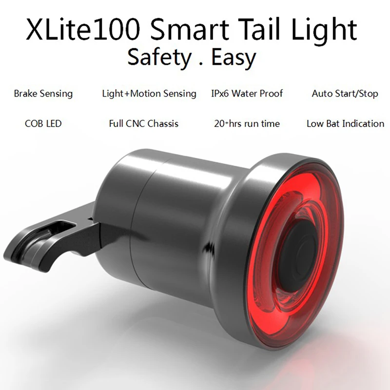 Cycling Bike Bicycle Seatpost Taillight Intelligent Sensory Brake Light USB Charging Lamp IPX6 Waterproof COB LED + EnSca Lens
Cycling Bike Bicycle Seatpost Taillight Intelligent Sensory Brake Light USB Charging Lamp IPX6 Waterproof COB LED + EnSca Lens