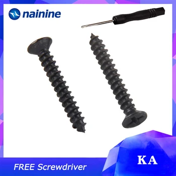 

[M1 M1.2 M1.4 M1.7 M2] 100Pcs DIN7982 KA Flat Head Self-tapping Screws Countersunk Electronic Micro Screws Black