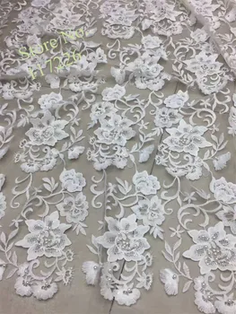 Hot selling good quality African Lace Fabric with beads French Mesh Net Lace With flower Embroidery
Hot selling good quality African Lace Fabric with beads French Mesh Net Lace With flower Embroidery