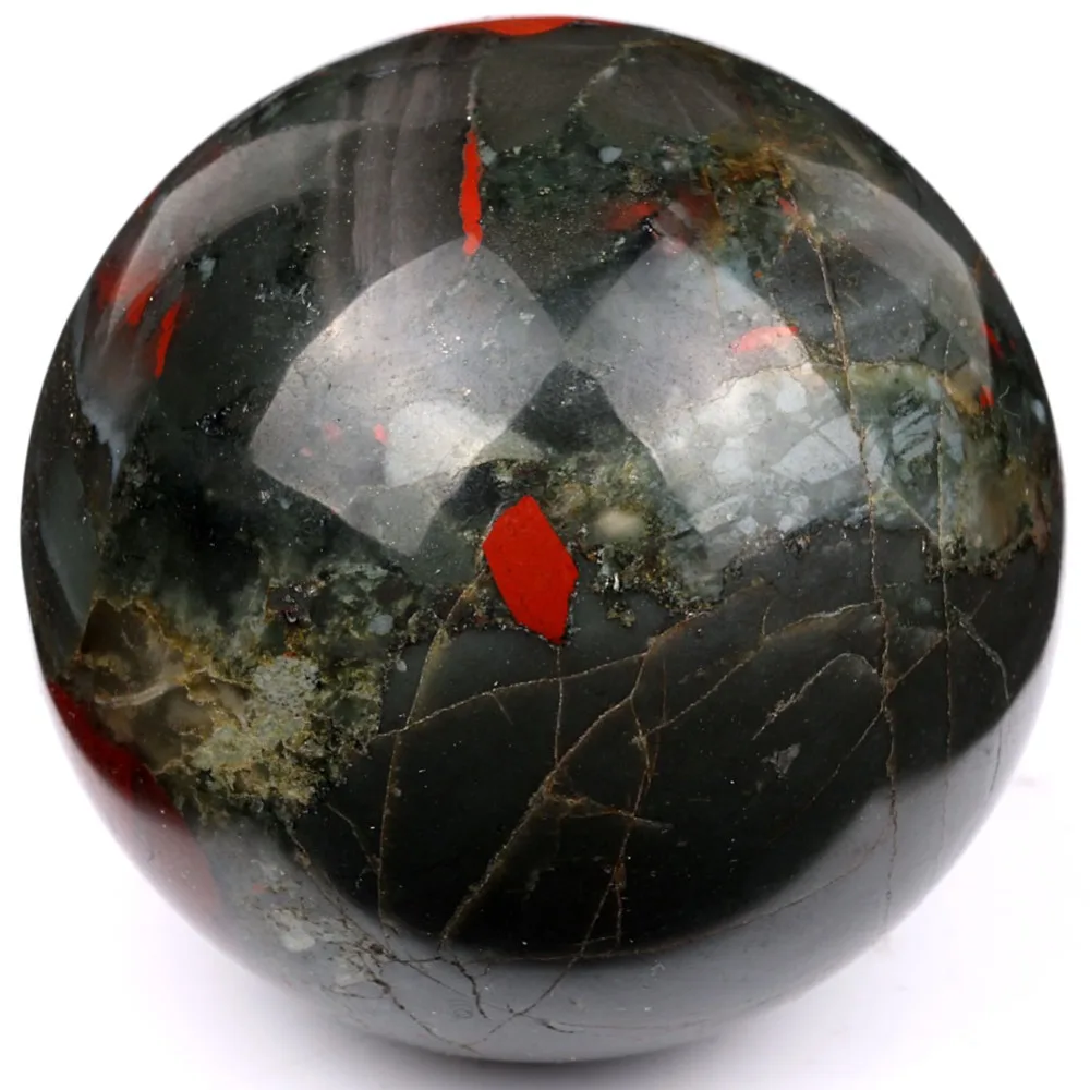 Natural 50mm Tumbled African Bloodstone Sphere Polished Ball Riki Healing Crystal Fengshui Ornament with Freeshipping SPH060 
Natural 50mm Tumbled African Bloodstone Sphere Polished Ball Riki Healing Crystal Fengshui Ornament with Freeshipping SPH060