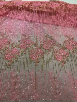 Hot selling Cyndi-101119 glued glitter sequins lace fabric African French net tulle Lace Fabric for party
Hot selling Cyndi-101119 glued glitter sequins lace fabric African French net tulle Lace Fabric for party