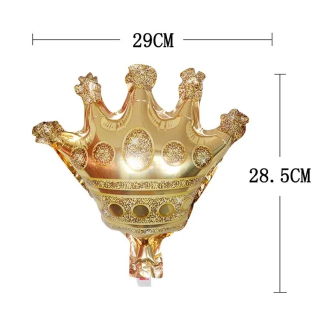50pcs 28*29CM Mini Gold Crown Balloon Baby Shower Birthday Air Foil Crown Balaos Kids Gifts Supplies Wedding Decoration Air Ball
50pcs 28*29CM Mini Gold Crown Balloon Baby Shower Birthday Air Foil Crown Balaos Kids Gifts Supplies Wedding Decoration Air Ball