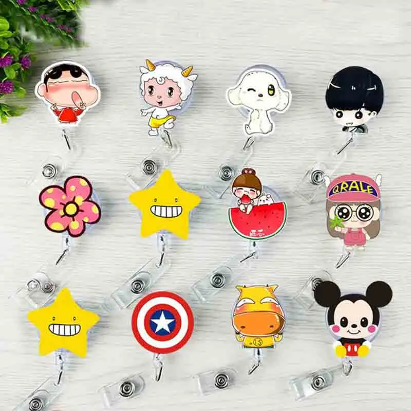 1 Pcs Flowers Retractable Badge Reel Pull Key Cartoon Star Name Card ID Badge Holder Cute Buckle Name Tag Card Holder Gift
1 Pcs Flowers Retractable Badge Reel Pull Key Cartoon Star Name Card ID Badge Holder Cute Buckle Name Tag Card Holder Gift