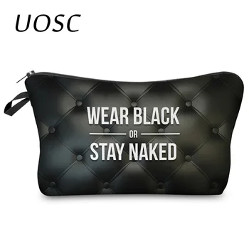UOSC 2018 Cosmetic Organizer Letter Bag Wear Black Or Stay Naked 3D Printing Cosmetic Bag Fashion Women Brand Makeup Gag
UOSC 2018 Cosmetic Organizer Letter Bag Wear Black Or Stay Naked 3D Printing Cosmetic Bag Fashion Women Brand Makeup Gag