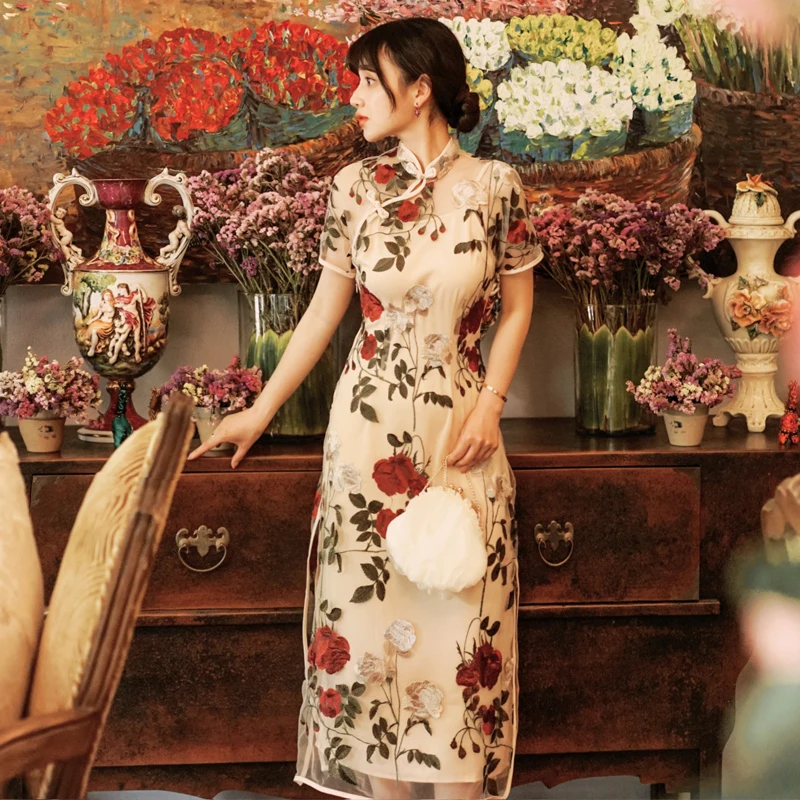 2019 new fashion women's dresses Embroidery dress summer middle long retro national
2019 new fashion women's dresses Embroidery dress summer middle long retro national