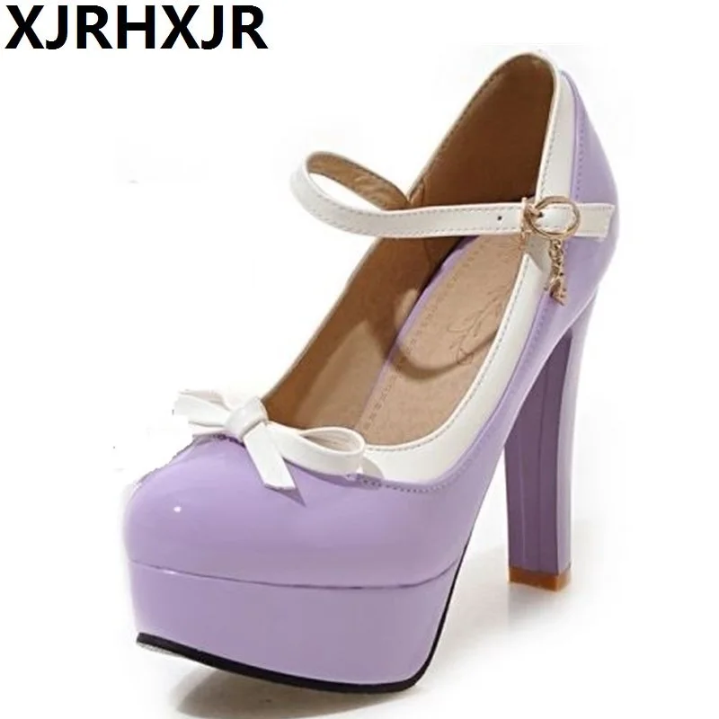 XJRHXJR New Women's High Heels Pumps Sweet Bride Party Thick Heel Round Toe High Heel Shoes for Office Lady Women Big Size 34-43
XJRHXJR New Women's High Heels Pumps Sweet Bride Party Thick Heel Round Toe High Heel Shoes for Office Lady Women Big Size 34-43