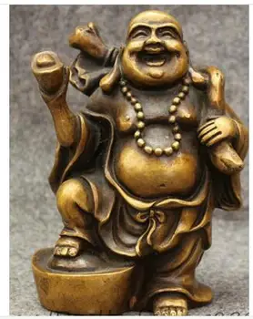 totem Chinese Bronze Wealth YuanBao Happy Laughing Maitreya Buddha Statue Money Bag Art Bronze sculpture home decoration
totem Chinese Bronze Wealth YuanBao Happy Laughing Maitreya Buddha Statue Money Bag Art Bronze sculpture home decoration