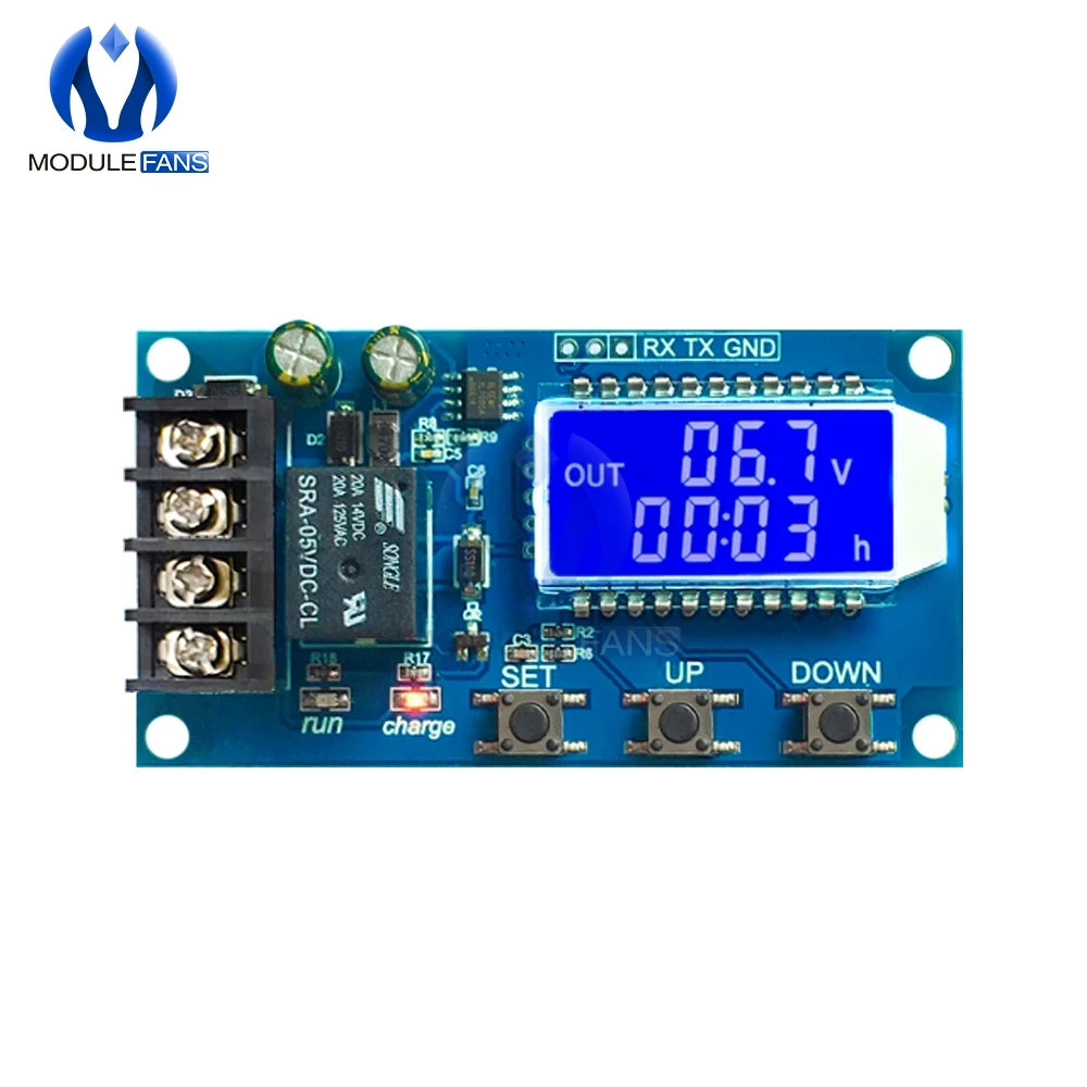 Lithium Battery Charge Controller Protection Board Module Auto Charging Cycle Charge Limited Time Switch Relay LCD Display
Lithium Battery Charge Controller Protection Board Module Auto Charging Cycle Charge Limited Time Switch Relay LCD Display