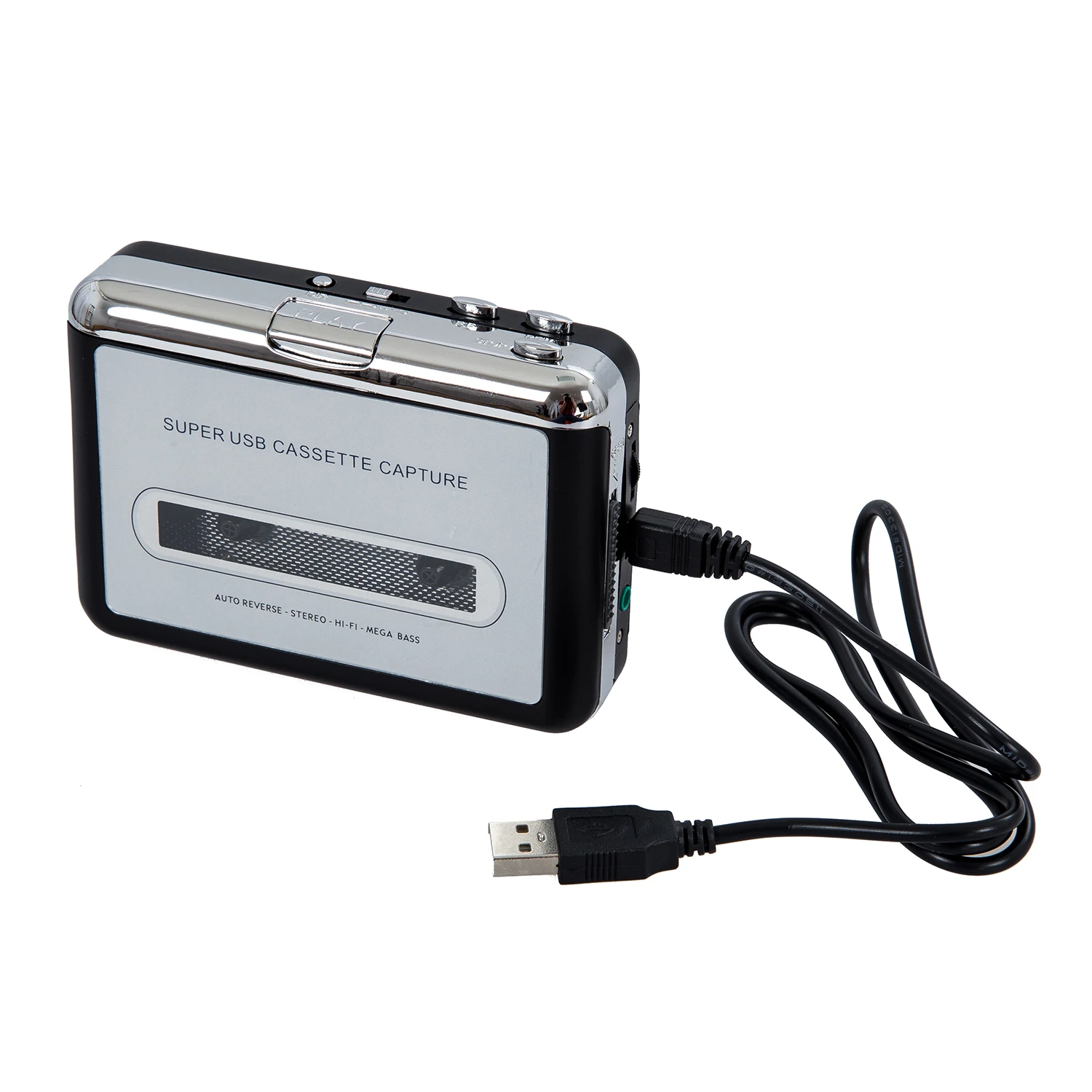 

GTFS Hot New USB Portable Handheld Super Tape to PC USB Cassette-to-MP3 Converter Capture