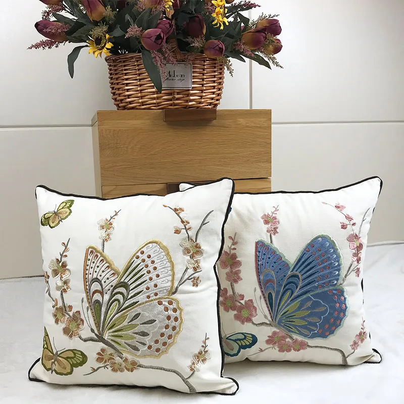 Colorful Home Decor Embroidered Cushion Cover Butterfly Geometric Floral Canvas Cotton Suqare Embroidery Pillow Cover 45x45cm
Colorful Home Decor Embroidered Cushion Cover Butterfly Geometric Floral Canvas Cotton Suqare Embroidery Pillow Cover 45x45cm