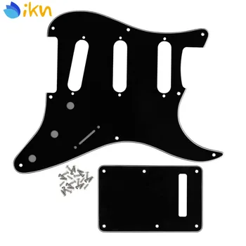 NEW Set of Guitar Pickguard Back Plate Tremolo Cover 3Ply Black & Screws for Vintage 8 Hole Strat SSS Guitar Scratch Plate
NEW Set of Guitar Pickguard Back Plate Tremolo Cover 3Ply Black & Screws for Vintage 8 Hole Strat SSS Guitar Scratch Plate