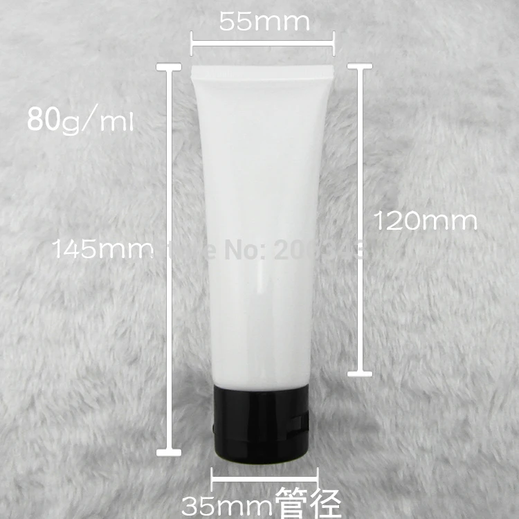 80ml white soft tube or mildy wash tube or butter or handcream tube with black flip lid
80ml white soft tube or mildy wash tube or butter or handcream tube with black flip lid