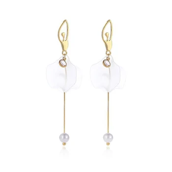 Gifts Allergy Free Pearl Flower Tassel Earrings 1Pair Golden/Silvery 2018 New Arrival Wedding Ballet Dancing Girls Hot Sale
Gifts Allergy Free Pearl Flower Tassel Earrings 1Pair Golden/Silvery 2018 New Arrival Wedding Ballet Dancing Girls Hot Sale
