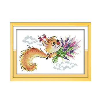 Cute Squirrel Animal Series Furniture Sewing Embroidery Cross Stitch Hand Kit Small Student Manual Interest Class Pattern
Cute Squirrel Animal Series Furniture Sewing Embroidery Cross Stitch Hand Kit Small Student Manual Interest Class Pattern