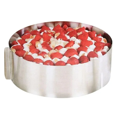 Retractable Stainless Steel Circle Mousse Ring Cake Baking Tool Set Size Shape Adjustable Bakeware Silver
Retractable Stainless Steel Circle Mousse Ring Cake Baking Tool Set Size Shape Adjustable Bakeware Silver