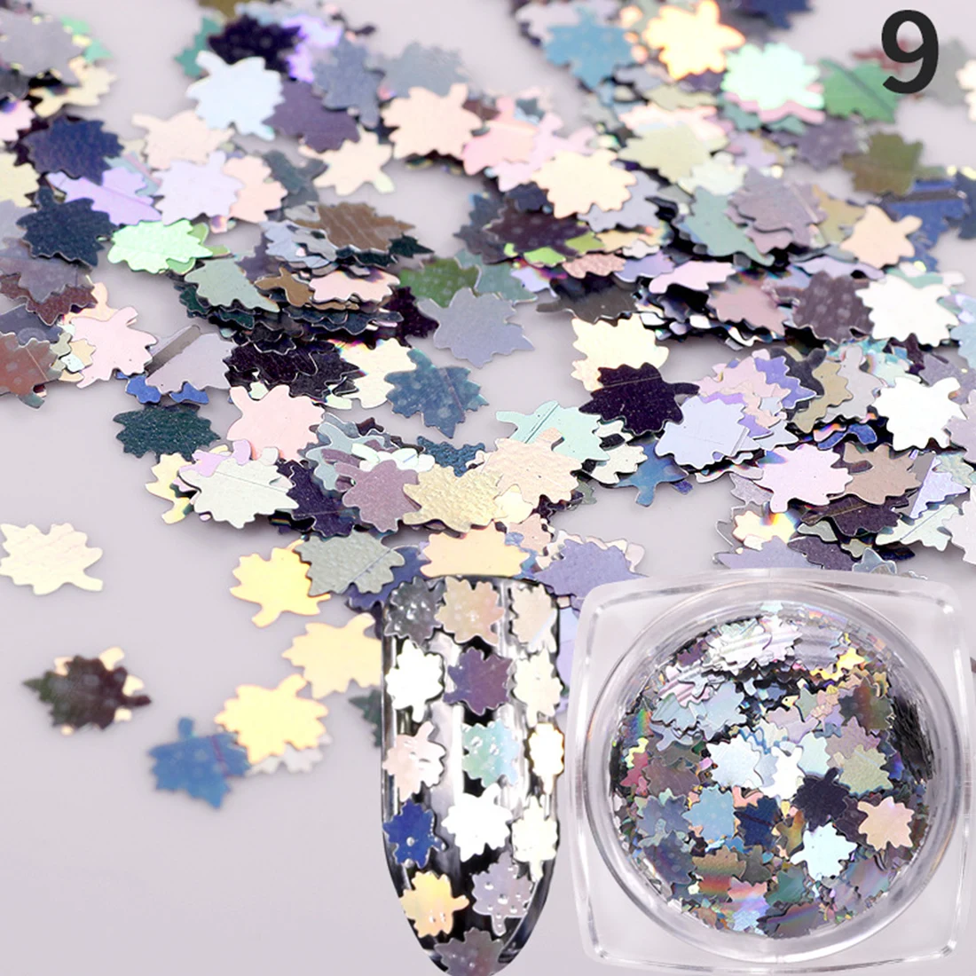 Nail Art Decorations Laser Metal 3D Maple Leaves Shape 1g/Box Nail Glitter Sequins Chromatic Beauty Holographic Paillette Tips
Nail Art Decorations Laser Metal 3D Maple Leaves Shape 1g/Box Nail Glitter Sequins Chromatic Beauty Holographic Paillette Tips