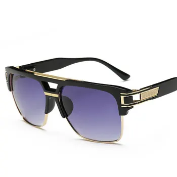Flat Top Hot Sunglasses Men Women Luxury Brand Design Lady Celebrity Brad Pitt Semi-Rimless Sun Glasses Big Frame Glass Eyewear
Flat Top Hot Sunglasses Men Women Luxury Brand Design Lady Celebrity Brad Pitt Semi-Rimless Sun Glasses Big Frame Glass Eyewear