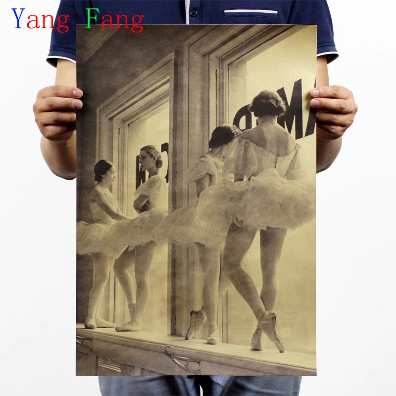Vintage Style Paper Poster Retro Wall Stickers ballet J&Y Decoration paper poster 51x35cm
Vintage Style Paper Poster Retro Wall Stickers ballet J&Y Decoration paper poster 51x35cm