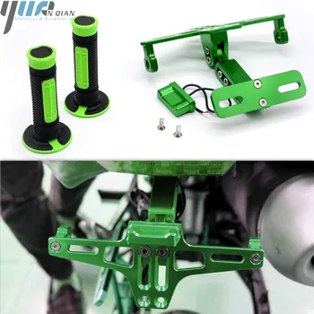 Moto CNC License Number Plate Frame Holder Bracket 22mm Hand Grips For KAWASAKI Ninja 250R EX250 EX500R ZX9R H2R KLX150S ZX-6
Moto CNC License Number Plate Frame Holder Bracket 22mm Hand Grips For KAWASAKI Ninja 250R EX250 EX500R ZX9R H2R KLX150S ZX-6