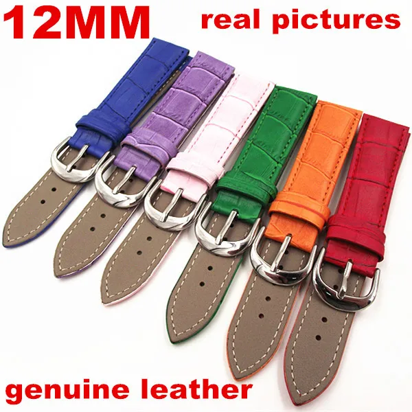 Wholesale 10PCS/lot 12MM High quality genuine leather watch band watch strap wrist watch part 6 colors available -WBGL001
Wholesale 10PCS/lot 12MM High quality genuine leather watch band watch strap wrist watch part 6 colors available -WBGL001