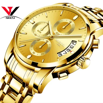 Relogio Masculino NIBOSI Whole Golden Mens Watches Top Brand Luxury Full Steel Waterproof Sports Quartz Watch High Quality Clock
Relogio Masculino NIBOSI Whole Golden Mens Watches Top Brand Luxury Full Steel Waterproof Sports Quartz Watch High Quality Clock