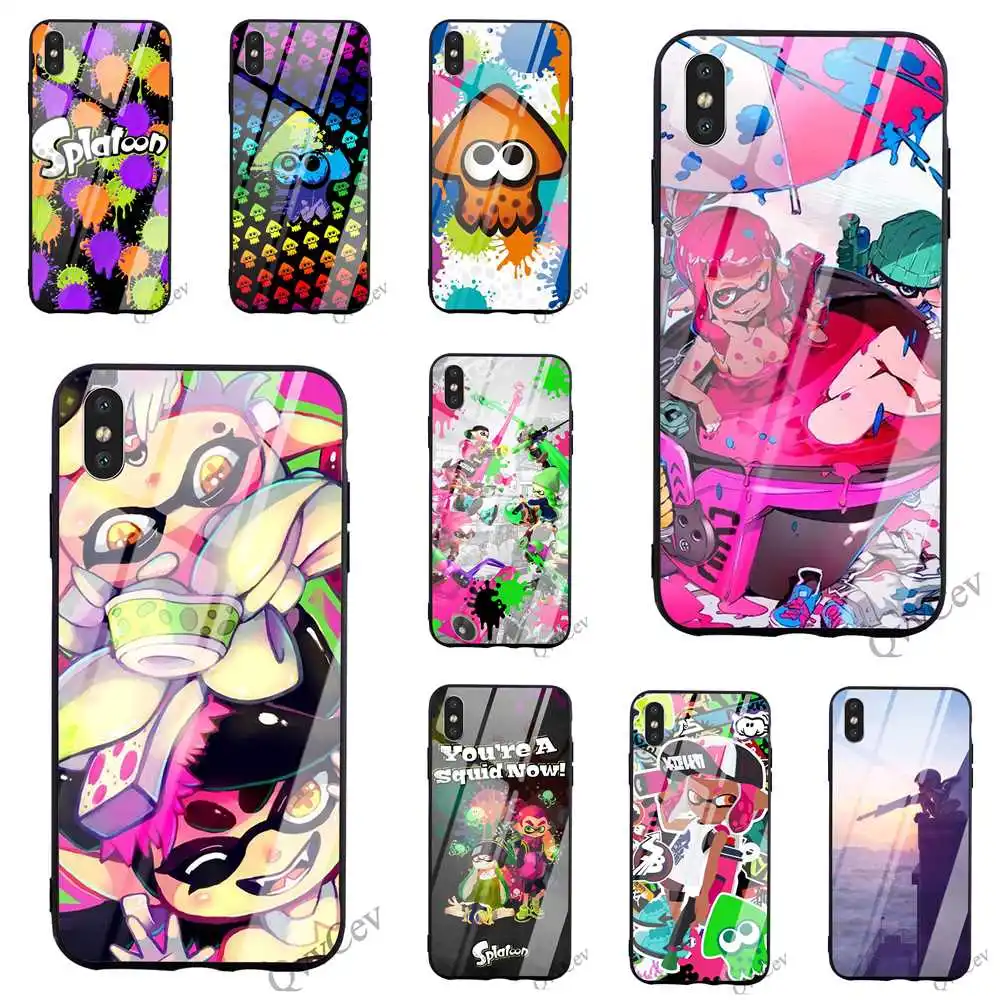 Print Splatoon Tempered Glass Phone Cover for iPhone X Case 6 6S XR Xs Max 8 Plus 7 5S 5 SE Silicone
Print Splatoon Tempered Glass Phone Cover for iPhone X Case 6 6S XR Xs Max 8 Plus 7 5S 5 SE Silicone