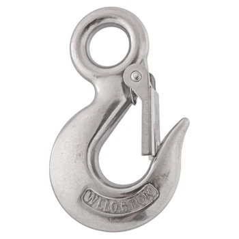 304 Stainless Steel American Type Marine Heavy Duty Trigger Round Eye Lifting Snap Hook 0.5T/500KG Working Load Limit
304 Stainless Steel American Type Marine Heavy Duty Trigger Round Eye Lifting Snap Hook 0.5T/500KG Working Load Limit