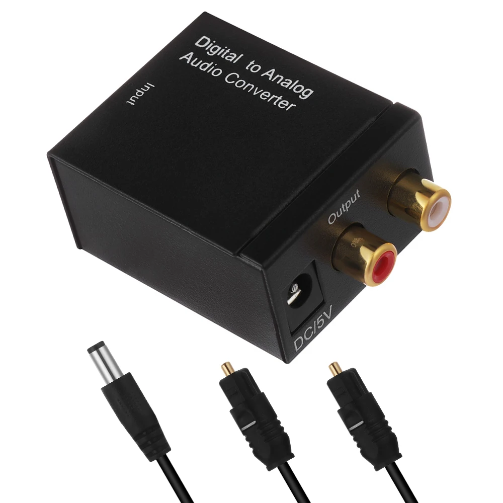 New Mini Optical Coaxial Toslink Digital to Analog Audio Converter Adapter RCA L/R 3.5mm AV to VGA HD 1080P TV Box Connector
New Mini Optical Coaxial Toslink Digital to Analog Audio Converter Adapter RCA L/R 3.5mm AV to VGA HD 1080P TV Box Connector