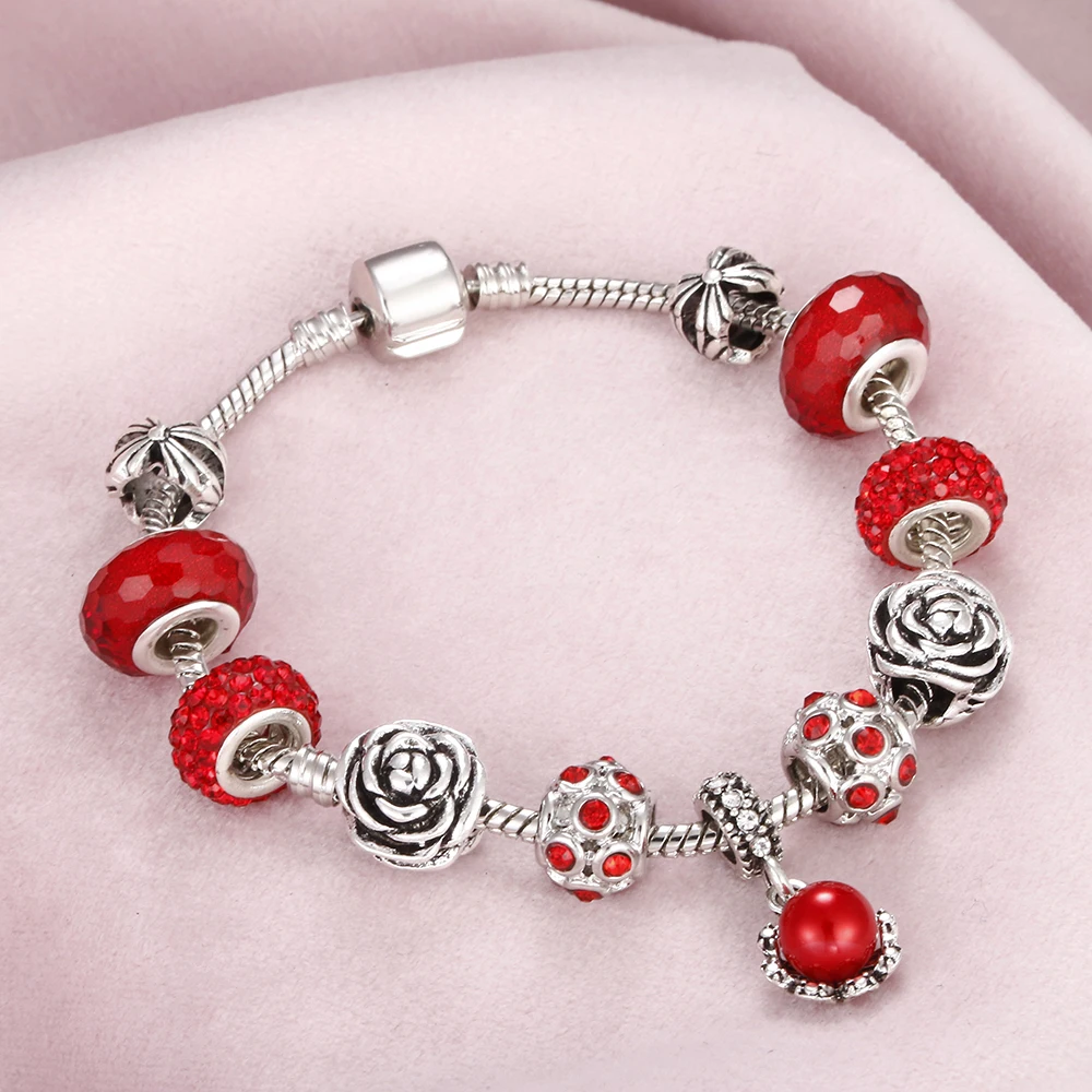 Hot Sale Silver Plated Chain Bracelets With Crystal Beads Pendant Bangles Rainbow Queen Accessories Jewelry Gifts For Women Kids
Hot Sale Silver Plated Chain Bracelets With Crystal Beads Pendant Bangles Rainbow Queen Accessories Jewelry Gifts For Women Kids