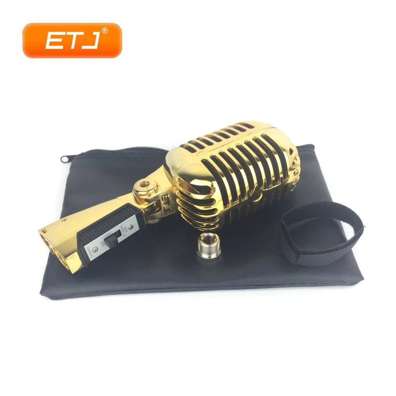 Vocal Karaoke Dynamic 55SH Gold Retro Microphone Metal Plating KTV Top Quality Microphones 55SH II
Vocal Karaoke Dynamic 55SH Gold Retro Microphone Metal Plating KTV Top Quality Microphones 55SH II