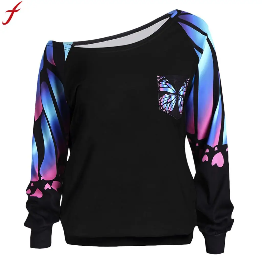 Feitong 2019 Spring One Cold Shoulder Shirts Women Large Size Butterfly Printed Round Neck Tunic Tops Long Sleeve Blouse
Feitong 2019 Spring One Cold Shoulder Shirts Women Large Size Butterfly Printed Round Neck Tunic Tops Long Sleeve Blouse