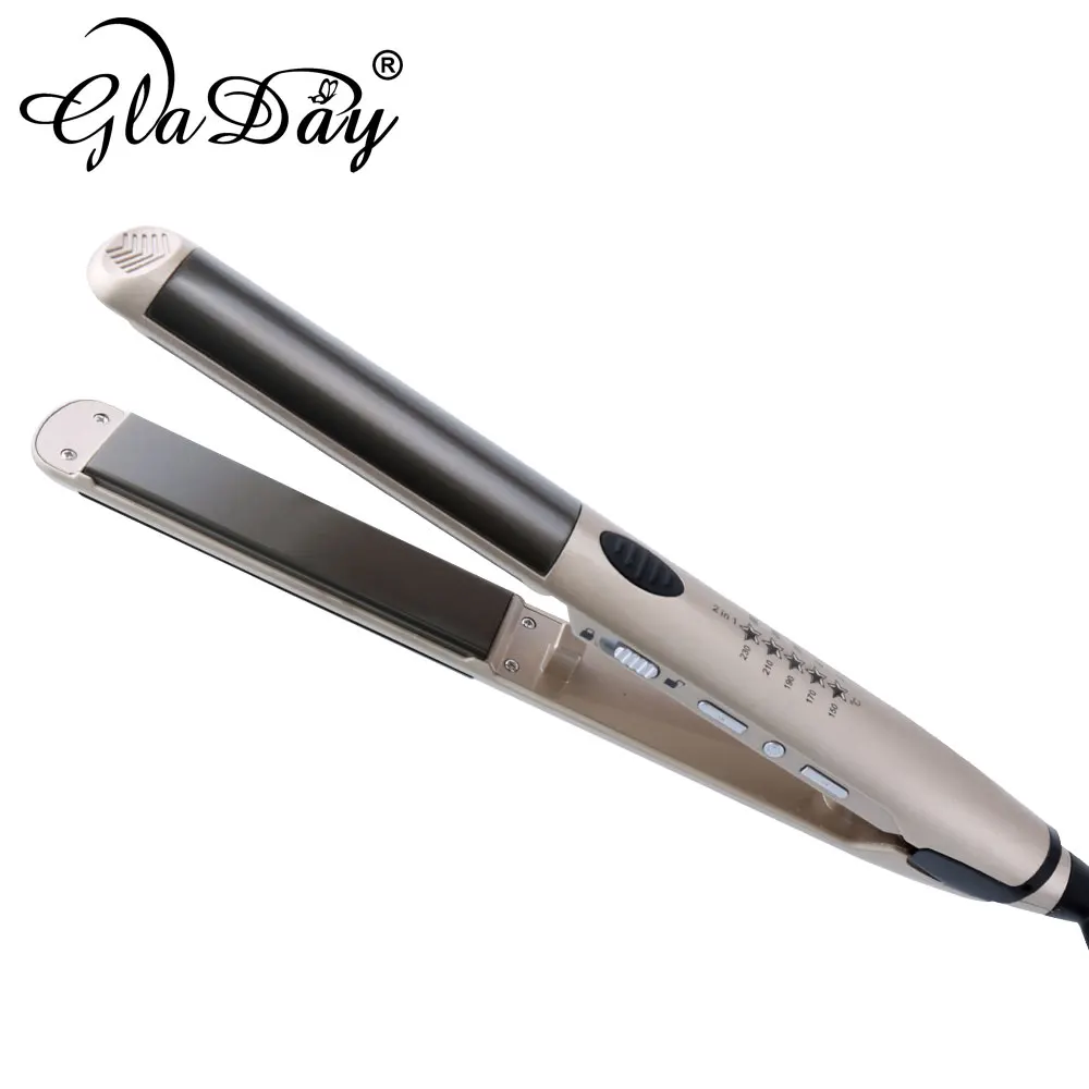 2 in 1 Professional Hair Straightener Hair Iron Titanium Flat Iron Curling Wand Hair Straightening Irons Styling Tools
2 in 1 Professional Hair Straightener Hair Iron Titanium Flat Iron Curling Wand Hair Straightening Irons Styling Tools