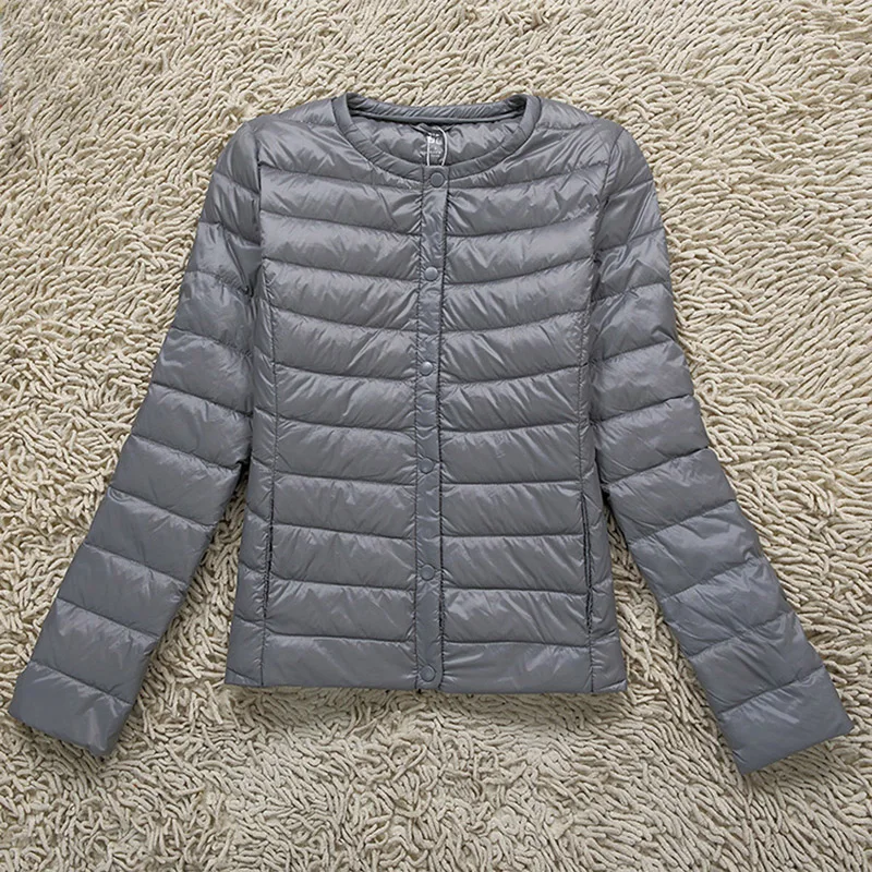 Spring Gray Ultra Light Down Coat White Duck Down Jacket Fashion Short Solid Button Casual Ladies Warm Down Jacket OutwearRE0381
Spring Gray Ultra Light Down Coat White Duck Down Jacket Fashion Short Solid Button Casual Ladies Warm Down Jacket OutwearRE0381