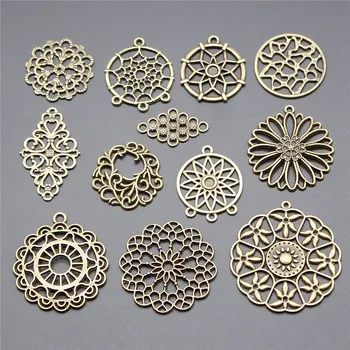 6pcs Charms Collection Flower Motif Dreamcatcher Connector Antique Bronze Color Pendant Charms Jewelry Accessories
6pcs Charms Collection Flower Motif Dreamcatcher Connector Antique Bronze Color Pendant Charms Jewelry Accessories