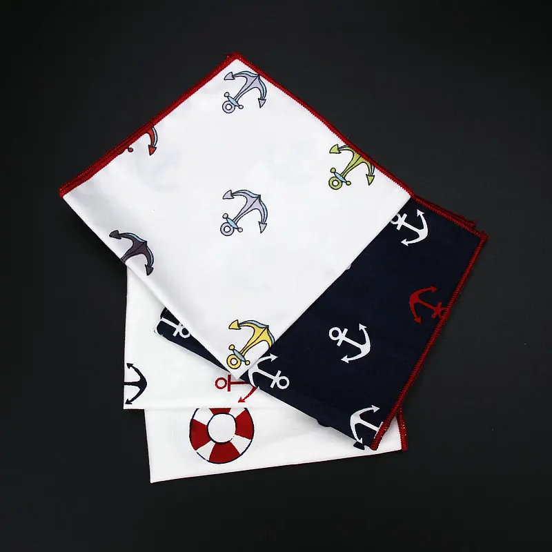 Fashion Men's Pocket Square 100% Cotton Vintage Anchor Print Handkerchief Chest Towel Party Suit Hankies Accessories 25*25CM
Fashion Men's Pocket Square 100% Cotton Vintage Anchor Print Handkerchief Chest Towel Party Suit Hankies Accessories 25*25CM