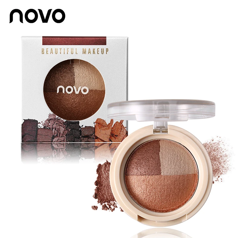 NOVO Makeup Mini 3 Color Shining Baked Eyeshadow Palette Shimmer Eye Shadow Smoky
NOVO Makeup Mini 3 Color Shining Baked Eyeshadow Palette Shimmer Eye Shadow Smoky
