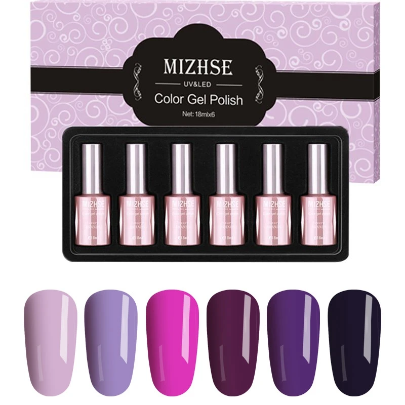 MIZHSE 18ML Purple Nail Gel Esmaltes Semipermanentes UV LED Gel Lacquer Set Rubber Base Top Lakiery Hybrydowe Gel UV Construtor
MIZHSE 18ML Purple Nail Gel Esmaltes Semipermanentes UV LED Gel Lacquer Set Rubber Base Top Lakiery Hybrydowe Gel UV Construtor