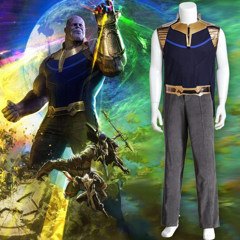 Marvel Super Hero Avengers: Endgame Thanos Costume Cosplay Headgear Infinity Gauntlet Halloween Party Suit
Marvel Super Hero Avengers: Endgame Thanos Costume Cosplay Headgear Infinity Gauntlet Halloween Party Suit