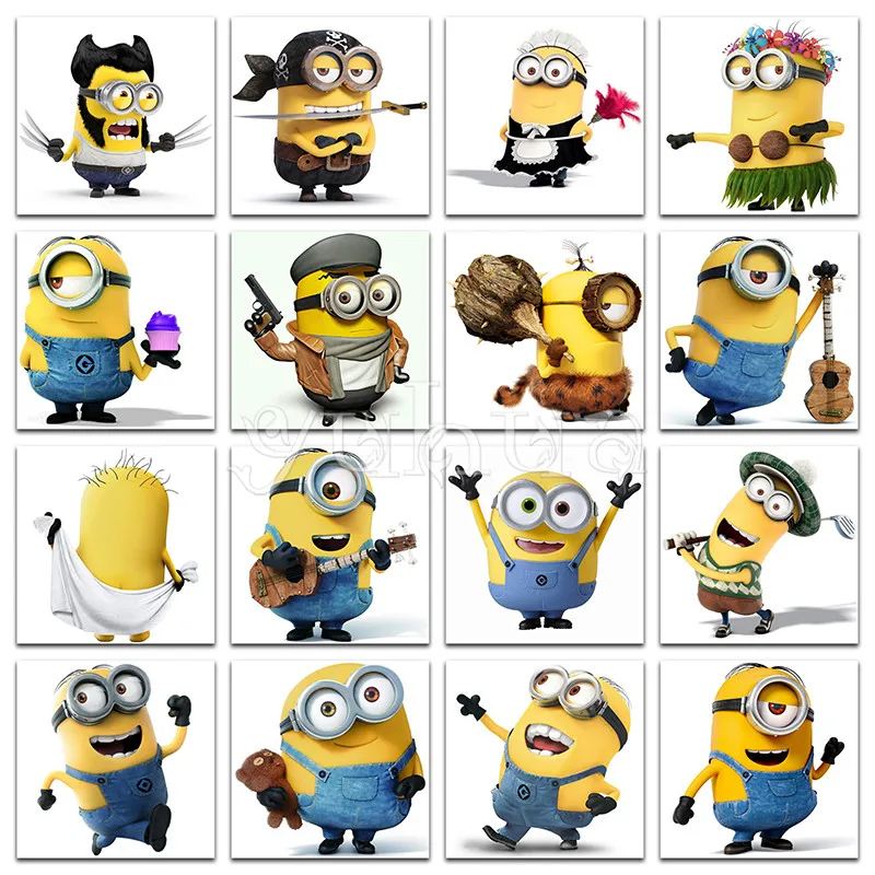 5D DIY Diamond painting Cartoon Full Square Diamond mosaic Minions Round Diamond embroidery Cross stitch small yellow robot @
5D DIY Diamond painting Cartoon Full Square Diamond mosaic Minions Round Diamond embroidery Cross stitch small yellow robot @
