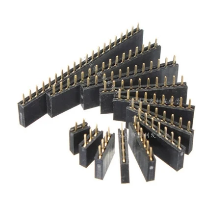 10PCS 2.54mm Single Row Pin Female Pin Header Socket 1*2p 3p 4p 5p 6p 7p 8p 9p 10p 12p 14p 16p 20p 40p Pin Connector
10PCS 2.54mm Single Row Pin Female Pin Header Socket 1*2p 3p 4p 5p 6p 7p 8p 9p 10p 12p 14p 16p 20p 40p Pin Connector