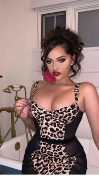 Leopard 2019 Mini Dress Sexy Celebrity Backless Deep V Neck Women Spaghetti Strap Night Club Body con Party Dresses Wholesale
Leopard 2019 Mini Dress Sexy Celebrity Backless Deep V Neck Women Spaghetti Strap Night Club Body con Party Dresses Wholesale