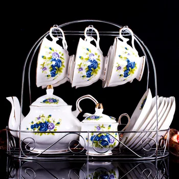 Drop Shipping European-style Bone China Coffee Set 15 Pcs Ceramic Afternoon tea Coffee Pot Cups Saucers Set High Grade Teaware
Drop Shipping European-style Bone China Coffee Set 15 Pcs Ceramic Afternoon tea Coffee Pot Cups Saucers Set High Grade Teaware
