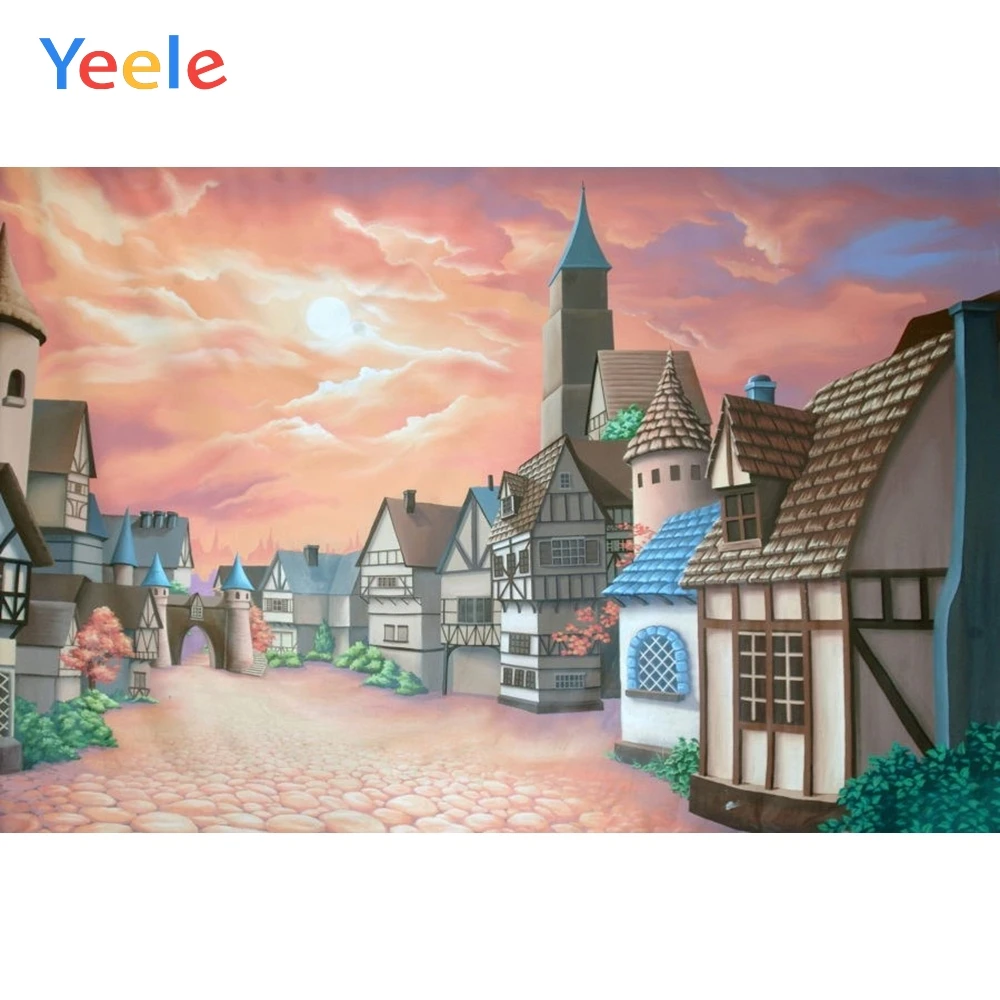 Yeele Cartoon Village Knight Cowboy Scene Baby Kids Personalized Photographic Backdrops Photography Backgrounds For Photo Studio
Yeele Cartoon Village Knight Cowboy Scene Baby Kids Personalized Photographic Backdrops Photography Backgrounds For Photo Studio