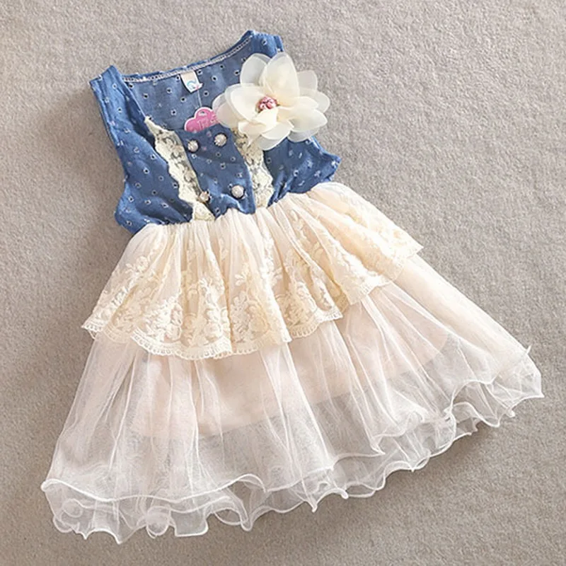 Toddler Girls Denim Lace Dress Infant Baby Summer Clothes Kids Flower Princess Dress Costume Children Casual Beach Dress 0-4Y
Toddler Girls Denim Lace Dress Infant Baby Summer Clothes Kids Flower Princess Dress Costume Children Casual Beach Dress 0-4Y