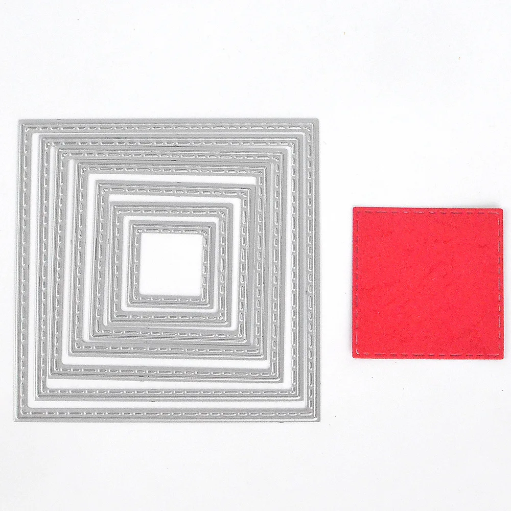 7pcs DIY Scrapbook Album Card Paper Card Maker Metal Die Cut Square sewing Thread Cutting Dies 8x8cm
7pcs DIY Scrapbook Album Card Paper Card Maker Metal Die Cut Square sewing Thread Cutting Dies 8x8cm