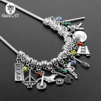 2017 The Walking Dead Necklace Alloy Big Statement Necklace with Crossbow Cudgel Charms Antique colors Jewelry for Women Gift
2017 The Walking Dead Necklace Alloy Big Statement Necklace with Crossbow Cudgel Charms Antique colors Jewelry for Women Gift